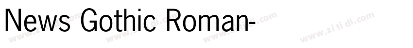 News Gothic Roman字体转换